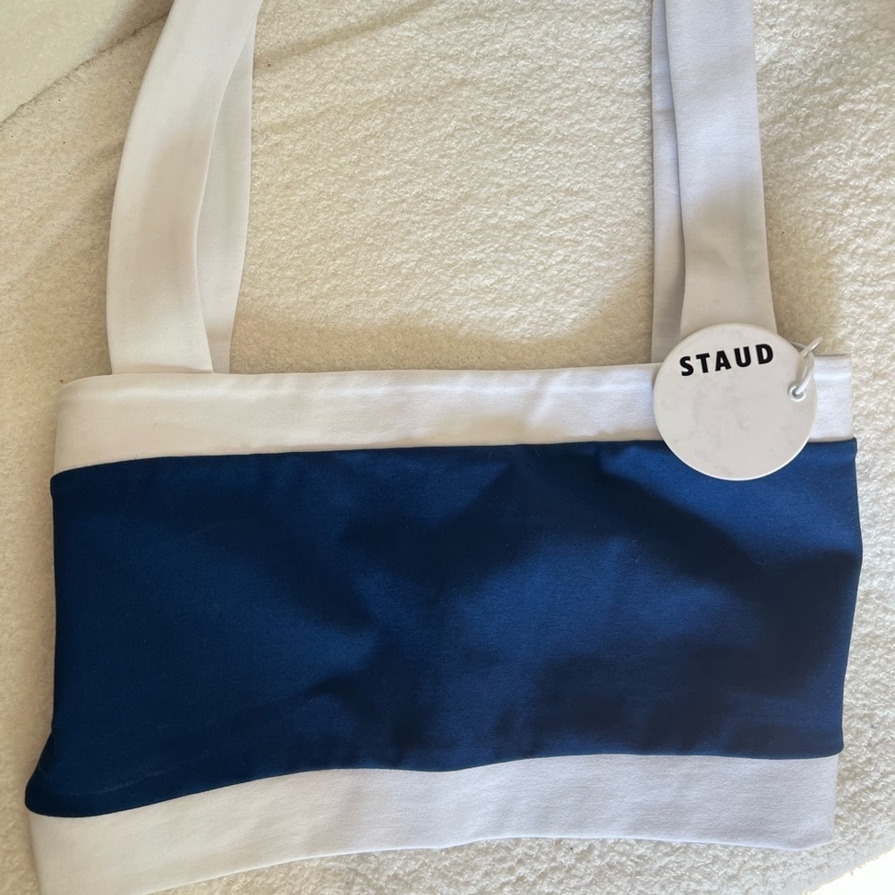 NWT STAUD NAVY BLUE & White Top ✨🍒